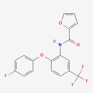 N-[2-(4-fluorophenoxy)-5-(trifluoromethyl)phenyl]furan-2-carboxamide