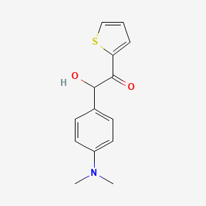 Ethanone, 2-(4-dimethylaminophenyl)-2-hydroxy-1-(thiophen-2-yl)-