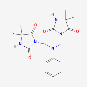 3,3'-[(Phenylimino)dimethanediyl]bis(5,5-dimethylimidazolidine-2,4-dione)