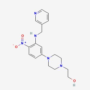 2-(4-{4-Nitro-3-[(pyridin-3-ylmethyl)amino]phenyl}piperazin-1-yl)ethanol