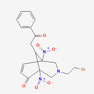 3-(2-Bromoethyl)-1,5-dinitro-9-(2-oxo-2-phenylethyl)-3-azabicyclo[3.3.1]non-7-en-6-one