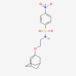 molecular formula C18H24N2O5S B11083449 N-[2-(1-adamantyloxy)ethyl]-4-nitrobenzenesulfonamide 