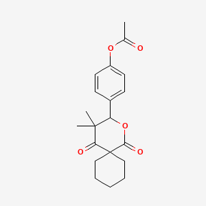 4-(4,4-Dimethyl-1,5-dioxo-2-oxaspiro[5.5]undec-3-yl)phenyl acetate