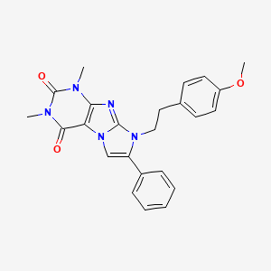 8-(4-Methoxyphenethyl)-1,3-dimethyl-7-phenyl-1H-imidazo[2,1-F]purine-2,4(3H,8H)-dione