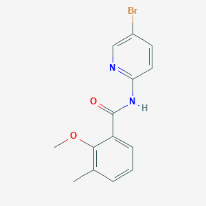 N-(5-bromopyridin-2-yl)-2-methoxy-3-methylbenzamide