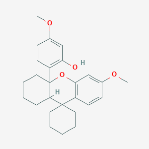 5-methoxy-2-(6'-methoxy-1',3',4',9a'-tetrahydrospiro[cyclohexane-1,9'-xanthen]-4a'(2'H)-yl)phenol