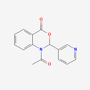 1-acetyl-2-(pyridin-3-yl)-1,2-dihydro-4H-3,1-benzoxazin-4-one