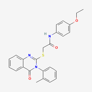 N-(4-ethoxyphenyl)-2-{[3-(2-methylphenyl)-4-oxo-3,4-dihydroquinazolin-2-yl]sulfanyl}acetamide