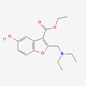 molecular formula C16H21NO4 B11083650 Ethyl 2-[(diethylamino)methyl]-5-hydroxy-1-benzofuran-3-carboxylate 