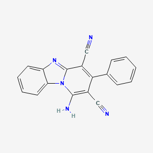 1-Amino-3-phenylpyrido[1,2-a]benzimidazole-2,4-dicarbonitrile