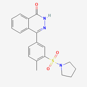 4-[4-methyl-3-(pyrrolidin-1-ylsulfonyl)phenyl]phthalazin-1(2H)-one