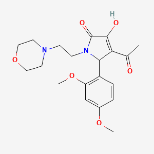 4-acetyl-5-(2,4-dimethoxyphenyl)-3-hydroxy-1-[2-(morpholin-4-yl)ethyl]-1,5-dihydro-2H-pyrrol-2-one