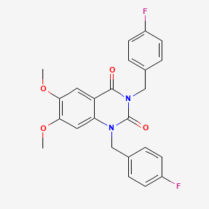 1,3-bis(4-fluorobenzyl)-6,7-dimethoxyquinazoline-2,4(1H,3H)-dione