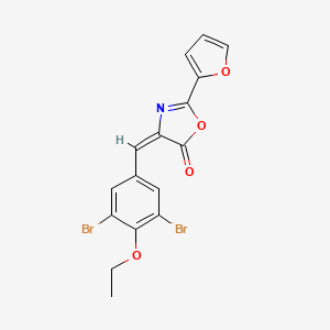 (4E)-4-(3,5-dibromo-4-ethoxybenzylidene)-2-(furan-2-yl)-1,3-oxazol-5(4H)-one