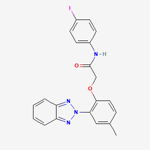 2-[2-(2H-benzotriazol-2-yl)-4-methylphenoxy]-N-(4-iodophenyl)acetamide