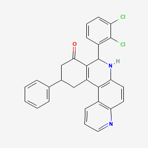 8-(2,3-dichlorophenyl)-11-phenyl-8,10,11,12-tetrahydrobenzo[a][4,7]phenanthrolin-9(7H)-one