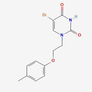 5-bromo-1-[2-(4-methylphenoxy)ethyl]pyrimidine-2,4(1H,3H)-dione