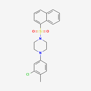 1-(3-Chloro-4-methylphenyl)-4-(naphthalen-1-ylsulfonyl)piperazine