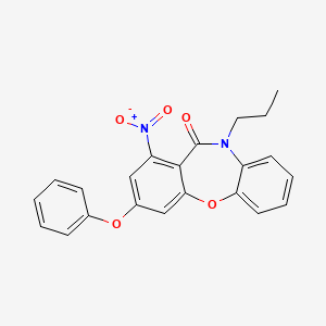 1-nitro-3-phenoxy-10-propyldibenzo[b,f][1,4]oxazepin-11(10H)-one