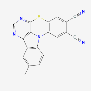 3-Methyl-8-thia-5,7,12b-triazabenzo[a]aceanthrylene-10,11-dicarbonitrile