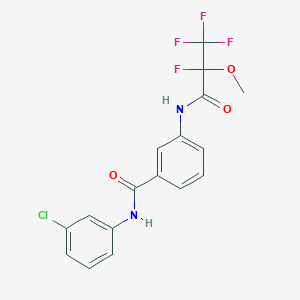 N-(3-Chlorophenyl)-3-[(2,3,3,3-tetrafluoro-2-methoxypropanoyl)amino]benzamide