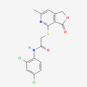 N-(2,4-dichlorophenyl)-2-[(6-methyl-3-oxo-1,3-dihydrofuro[3,4-c]pyridin-4-yl)sulfanyl]acetamide