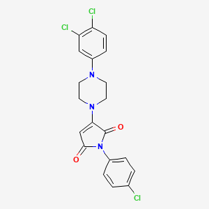 1-(4-chlorophenyl)-3-[4-(3,4-dichlorophenyl)piperazin-1-yl]-1H-pyrrole-2,5-dione