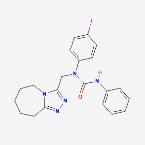 1-(4-iodophenyl)-3-phenyl-1-(6,7,8,9-tetrahydro-5H-[1,2,4]triazolo[4,3-a]azepin-3-ylmethyl)urea