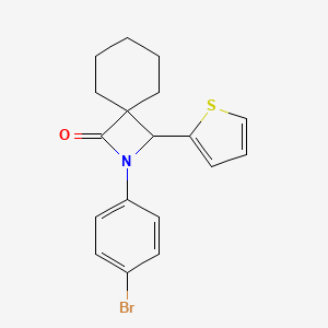 2-(4-Bromophenyl)-3-(2-thienyl)-2-azaspiro[3.5]nonan-1-one