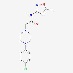 2-[4-(4-chlorophenyl)piperazin-1-yl]-N-(5-methyl-1,2-oxazol-3-yl)acetamide