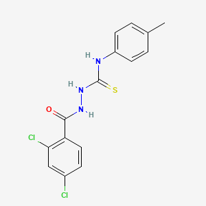 2-[(2,4-dichlorophenyl)carbonyl]-N-(4-methylphenyl)hydrazinecarbothioamide