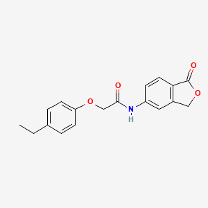 2-(4-ethylphenoxy)-N-(1-oxo-1,3-dihydro-2-benzofuran-5-yl)acetamide