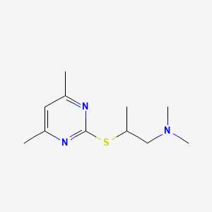 2-[(4,6-dimethylpyrimidin-2-yl)sulfanyl]-N,N-dimethylpropan-1-amine