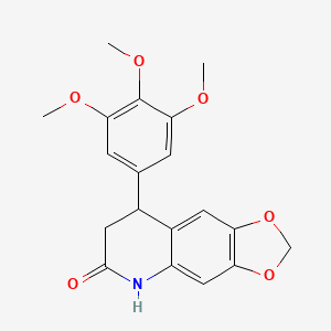 8-(3,4,5-trimethoxyphenyl)-7,8-dihydro[1,3]dioxolo[4,5-g]quinolin-6(5H)-one