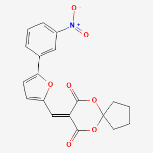 8-{[5-(3-Nitrophenyl)furan-2-yl]methylidene}-6,10-dioxaspiro[4.5]decane-7,9-dione