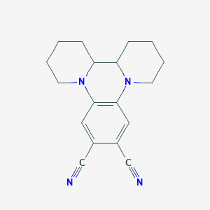 molecular formula C18H20N4 B11084468 1,8-diazatetracyclo[12.4.0.02,7.08,13]octadeca-2(7),3,5-triene-4,5-dicarbonitrile 