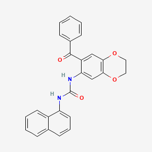 1-Naphthalen-1-yl-3-[7-(phenylcarbonyl)-2,3-dihydro-1,4-benzodioxin-6-yl]urea