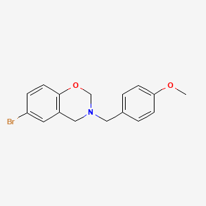 6-bromo-3-(4-methoxybenzyl)-3,4-dihydro-2H-1,3-benzoxazine