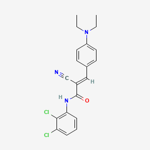 (2E)-2-cyano-N-(2,3-dichlorophenyl)-3-[4-(diethylamino)phenyl]prop-2-enamide