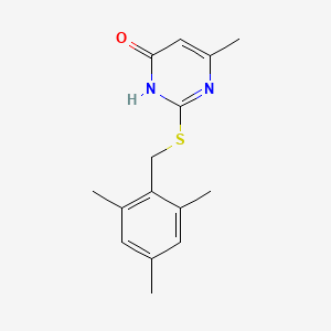 6-Methyl-2-[(2,4,6-trimethylphenyl)methylthio]pyrimidin-4-ol