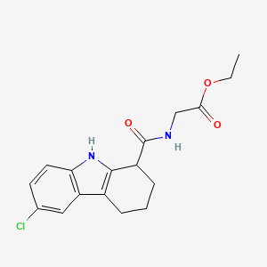 ethyl 2-{[(6-chloro-2,3,4,9-tetrahydro-1H-carbazol-1-yl)carbonyl]amino}acetate