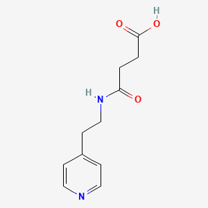 molecular formula C11H14N2O3 B11084590 4-Oxo-4-{[2-(pyridin-4-yl)ethyl]amino}butanoic acid 