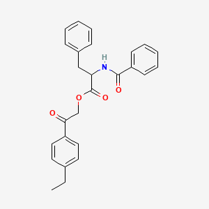 2-(4-ethylphenyl)-2-oxoethyl N-(phenylcarbonyl)phenylalaninate