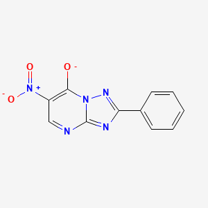 molecular formula C11H6N5O3- B11084632 6-nitro-2-phenyl-[1,2,4]triazolo[1,5-a]pyrimidin-7-olate 