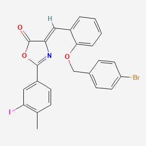 (4Z)-4-{2-[(4-bromobenzyl)oxy]benzylidene}-2-(3-iodo-4-methylphenyl)-1,3-oxazol-5(4H)-one