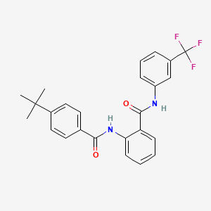 2-{[(4-tert-butylphenyl)carbonyl]amino}-N-[3-(trifluoromethyl)phenyl]benzamide