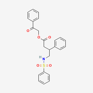 2-Oxo-2-phenylethyl 3-phenyl-4-[(phenylsulfonyl)amino]butanoate