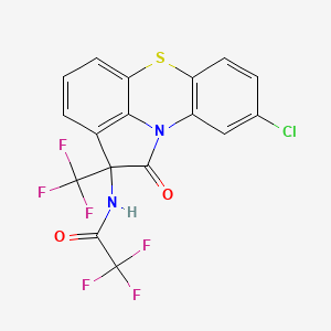 N-[9-chloro-1-oxo-2-(trifluoromethyl)-1,2-dihydropyrrolo[3,2,1-kl]phenothiazin-2-yl]-2,2,2-trifluoroacetamide