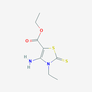 Ethyl 4-amino-3-ethyl-2-sulfanylidene-1,3-thiazole-5-carboxylate