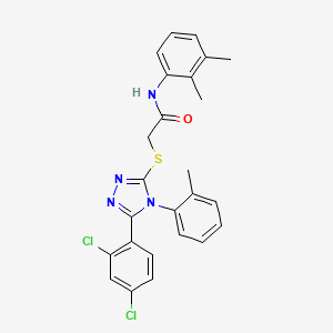 2-{[5-(2,4-dichlorophenyl)-4-(2-methylphenyl)-4H-1,2,4-triazol-3-yl]sulfanyl}-N-(2,3-dimethylphenyl)acetamide